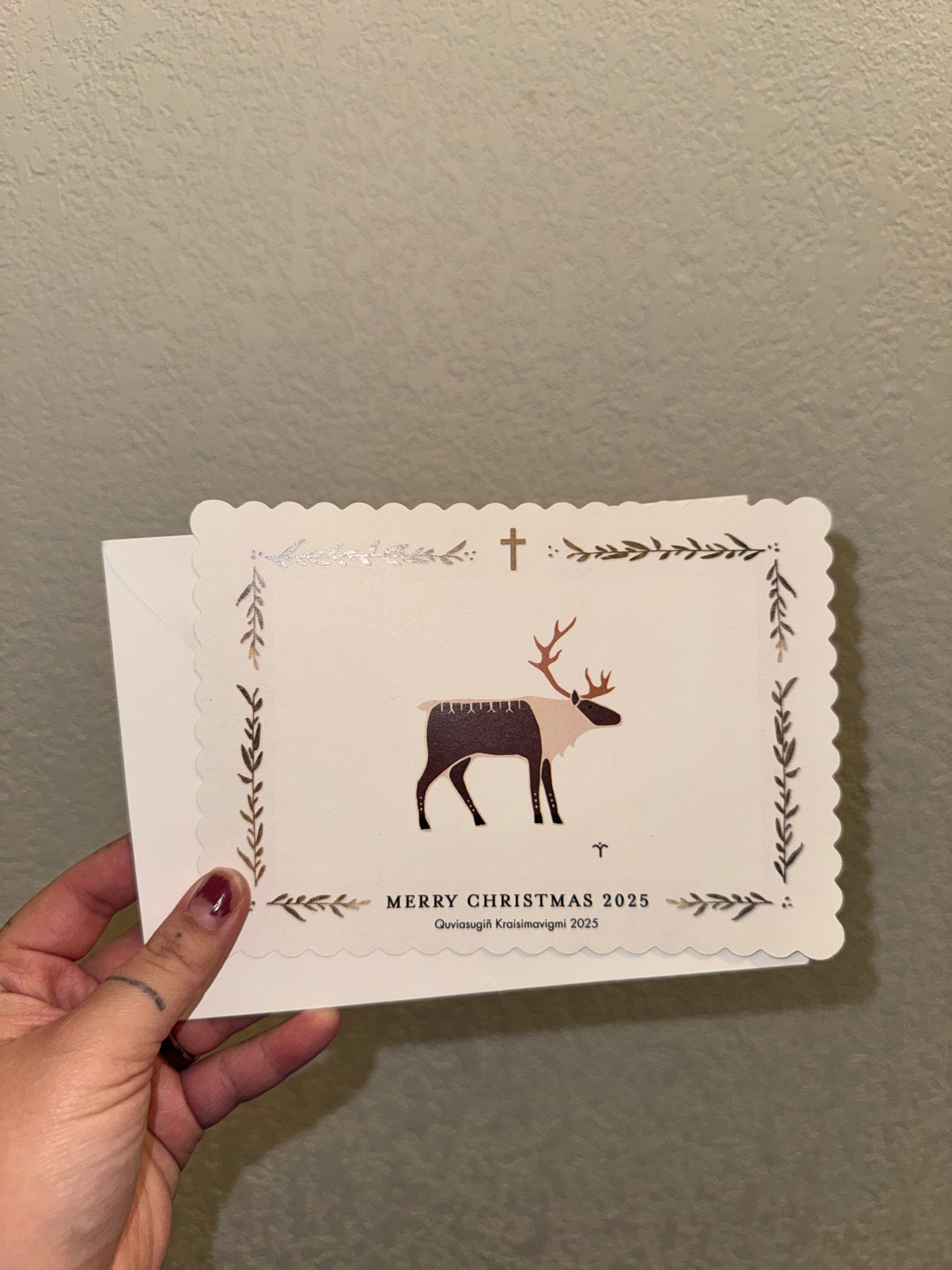 Caribou Iñupiaq Christmas Cards