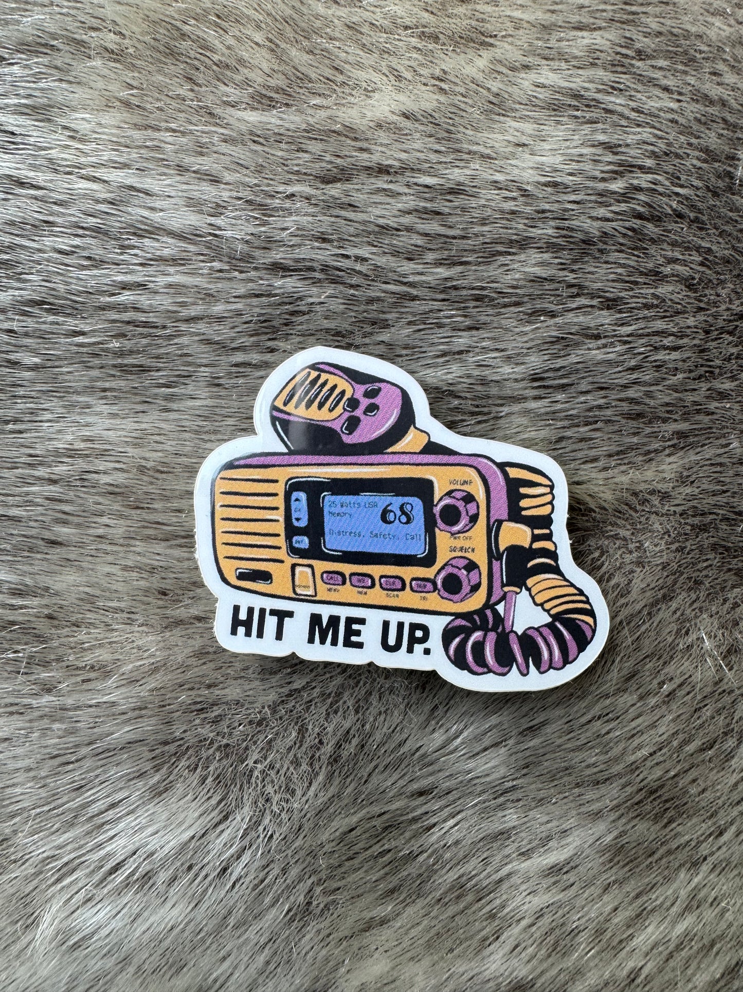 VHF Channel 68 Sticker