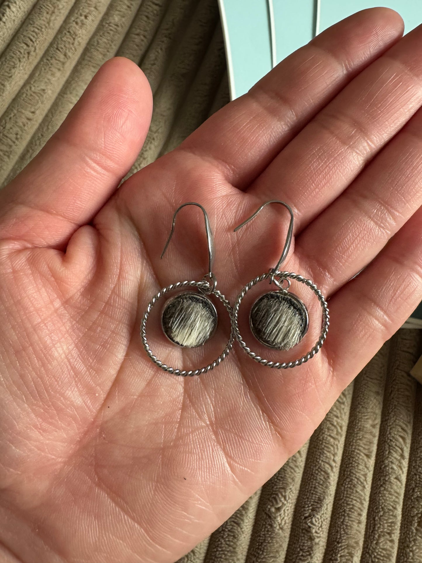 Sealskin Moon Earrings