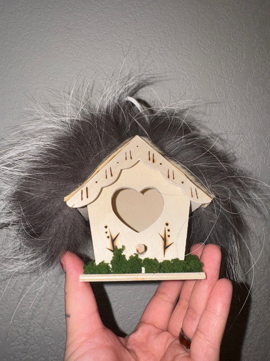 Sealskin Wolf Fairy House Ornament