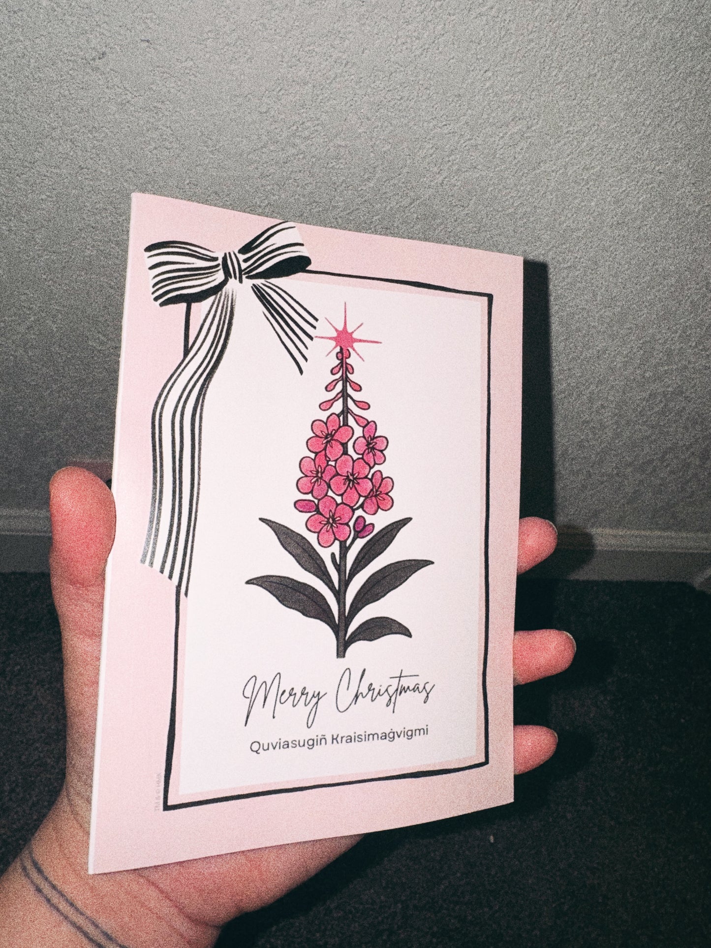 Iñupiaq Fireweed Christmas Card